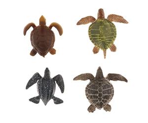 ZYIHNIRB 4pcs Mini Realistic Sea Animal Model Figures Marine Bath Toys for Kids Decor Party Bag Filler Cake Topper