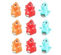 ZYIHNIRB 6 Pezzi Tracciato Animale Giocattolo Scivolo Veicolo Set Figure Accessori PVC Resistente Adatto per Bambini Bagnetto Asilo Nido Gioco in Casa, 9 Pezzi di Dinosauro