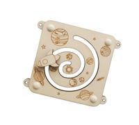 ZYIHNIRB Busy Board per Bambini con Accessori Sensoriali Giocattolo Educativo in Legno per Apprendimento Sviluppo Cognitivo E Crescita Motoria Adatt, Scivolo planetario