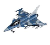 ZYIHNIRB Diecast Aereo Modellino Fighter Pull Back Lega con Luci Suoni Anticaduta Adatto a Bambini Collezionisti Sala Riunioni Regalo Compleanno, Blu