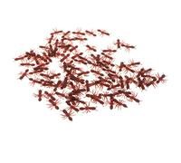 ZYIHNIRB Figura Da 100 Pezzi di Plastica Modello di Formiche Falso Set Bambini Giocattolo Bomboniere, Marrone, come descritto