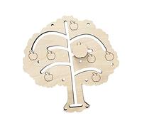 ZYIHNIRB Giocattoli da Tavolo Occupato Giocattolo Artigianale in Legno Giocattolo da Tavolo Sensoriale Addestramento al Coperto, Albero di Mele