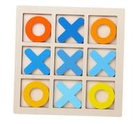 ZYIHNIRB Gioco Toe in Legno Tris E Croci Giochi Puzzle Classico Gioco da Tavolino per Riempitivi per Sacchetti Regalo per Adulti per Interni Ed Esterni, Giallo
