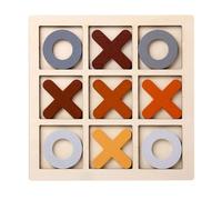ZYIHNIRB Gioco Toe in Legno Tris E Croci Giochi Puzzle Classico Gioco da Tavolino per Riempitivi per Sacchetti Regalo per Adulti per Interni Ed Esterni, caffè