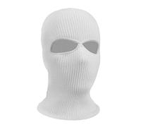 ZYIHNIRB Maschera Da Elasticizzata, Cappello, Cappello Invernale, Cappello Integrale per Feste, Motociclismo, Ciclismo, Bianco 2 Foro