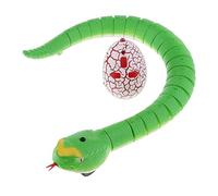 ZYIHNIRB Modello di Serpente a Sonagli Telecomandato, Festa Che Gioca a Scherzi, Giocattolo, Verde