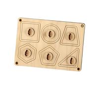 ZYIHNIRB Parti Della Tavola Occupate Giocattoli Sensoriali Giocattolo di Abilità di Apprendimento Sussidi Didattici Giocattoli Sensoriali in Legno Giocattolo D, Forme, Taglia unica