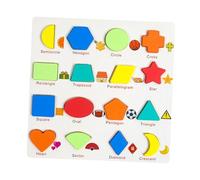 ZYIHNIRB Puzzle in Legno con Alfabeto, Blocchi per attività Prescolastiche, Giocattolo per Il Riconoscimento dei Colori, Adatto Ai Bambini in età Prescolare, a, Forma