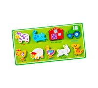 ZYIHNIRB Puzzle in Legno per Lo Sviluppo del Riconoscimento dei Colori, Metodo per L'apprendimento Prescolare per Bambini E Neonati, Azienda agricola