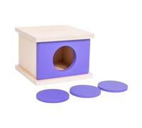 ZYIHNIRB Scatola in Legno per Il Riconoscimento Delle Forme, Ideale Come Regalo per Bambini, viola, Taglia unica