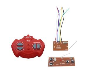 ZYIHNIRB Scheda Ricevitore Trasmettitore RC Radiocomando 4 Canali Accessorio Circuito Plastica Resistente per Auto Barca Carro Armato Giocattolo Adatto a Bambi, Rosso