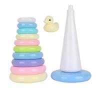 ZYIHNIRB Set Anelli Impilabili Anelli da Impilare Giocattolo Sensoriale Blocchi Apprendimento Bambini Plastica Morbida Adatto Bambini 18 Mesi