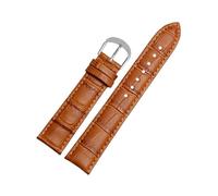zyimodl 12-22mm Cinturino per orologio in pelle di vitello colorato dal design classico per orologi meccanici, orologi al quarzo, 15mm