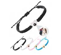 zyinoant Bracciale Con Foto Personalizzata,Bracciale Personalizzato Per Gli Uomini Le Donne,Braccialetto Con Foto Proiettata,Regalo Personalizzata Per Giorno Di San Valentino (Tipo 2)