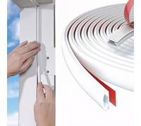 Zyiphor 10m Guarnizione Finestra, Autoadesiva Guarnizioni Finestre e Porta, Profilo D Paraspifferi Finestre, Guarnizioni per Finestre, per Ia Protezione e Isolamento di Porte, Bianco