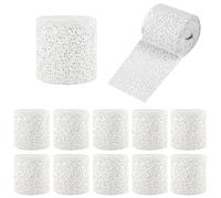 Zyiphor 12 Rotoli Bende Gessate 5 cm x 2,7 m Bendaggio in Gesso per Modellare Asciugatura Rapida Garze Gesso per Artigianato, Uso su Pelle, Viso, Corpo, Modellismo, Modelli, Maschere