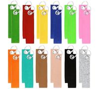 Zyiphor 24 Portachiavi in Feltro, Portachiavi Personalizzati per Chiavi, Borse e DIY, 12 Colori Vivaci, Feltro Premium con Anello in Acciaio, Ideale per Regali, Scuola e Casa, 13x3 cm