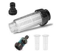 Zyiphor Filtro Acqua 3/4" con Valvola di Regolazione - Kit Completo con Filtro di Ricambio e Adattatori Rapidi - per Idropulitrici, Pompe da Giardino, Camper e Sistemi di Irrigazione