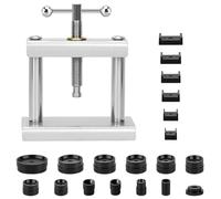 Zyiphor Kit Pressa Orologiaio Professionale Pressa per Casse di Orologi Kit Cambio Batteria Orologio Chiudere Cassa Orologio con 18 Stampi