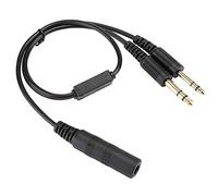 ZyjGaliliad H - GA Adattatore per cuffie universali per elicotteri, da U174U a spine GA doppie PJ055 e PJ068, compatibile con le cuffie David Clark per velivoli ad ala fissa ed elicotteri