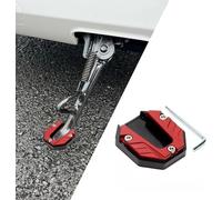 ZYJHGF Motocicletta Kick Supporto per Piaggio BV 300 2012, Alluminio Antiscivolo Estensione Cavalletto Laterale Moto Accessorio,B-Red