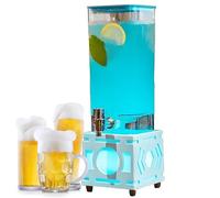 ZYJIX 3L Dispenser della Torre della Birra con luci a LED, brocca di Bevande Trasparente per Le Barre delle Feste, Contenitore del PC Rimovibile Facile da Pulire per l'intrattenimento Domestico