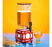 ZYJIX 3L Dispenser della Torre della Birra con luci a LED, brocca di Bevande Trasparente per Le Barre delle Feste, Contenitore del PC Rimovibile Facile da Pulire per l'intrattenimento Domestico