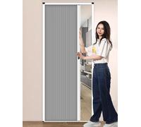 ZYJIX Kit per porta scorrevole a fisarmonica, altezza 203 cm, sistema di porta interna invisibile con telaio, dimensioni personalizzate disponibili