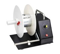 ZYJIX Macchina automatica di riavvolgimento dell'etichetta,Riavvolgitore di etichette a velocità regolabile 1-11 marce,Riavvolgitore elettrico di etichette con deflettore, larghezza di riavvolgimento