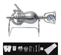 ZYJIX Macchina per popcorn a mano, ad alta pressione, Macchina tradizionale cinese di mais pop vecchio stile, Amplificatore alimentare mini cannone a mano in acciaio inossidabile, Accessori notturni