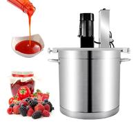ZYJIX Mescolatore automatico per pentole, miscelatore per alimenti commerciale, velocità regolabile, raschietto a 4 lame per salse, marmellate, salse di carne, salse di peperoncino, capacità 20-40 l