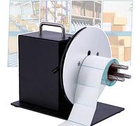 ZYJIX Riavvolgitore di etichette da 185 mm, riavvolgitore automatico di etichette da 1 a 3 pollici, velocità regolabile, sincronizzato a macchina con la stampante, adatto a tutti i tipi di stampanti