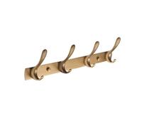 ZYJIX Solid Brass Wall Mount Coat Rack, 7-Hook Heavy Duty Metal Hat Hanger, Vintage Spazzolato Surface Ganci per Entryway Bagno Camera da Letto, Durevole & Elegante Portasacchetti Chiave