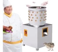 ZYJIX Spiumatrice Elettrica per Piume di Pollame, Spiumatrice Automatica Portatile per Polli, Spiumatrice di Piume in Acciaio Inossidabile per Pollo, Anatra, Oca, Uccello, Tacchino