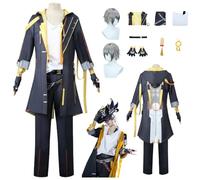 ZYJKGL Anime Caelus Cosplay Uniforma Honkai Star Rail Costume Set completo con parrucca - Festa di Halloween e Convenzioni Anime Set Completo Outfit Adulti