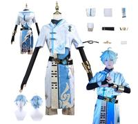 ZYJKGL Anime Genshin Impact Cosplay Uniforma Chongyun Cosplay Costume Set Completo - Festa di Halloween e Convenzioni Anime Set Completo Outfit Adulti