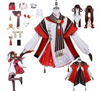 ZYJKGL Anime Genshin Impact Cosplay Uniforma Hu Tao Cosplay Costume Set Completo - Festa di Halloween e Convenzioni Anime Set Completo Outfit Adulti