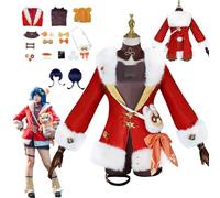 ZYJKGL Anime Genshin Impact Cosplay Uniforma Mao XianglingCosplay Costume Set Completo - Festa di Halloween e Convenzioni Anime Set Completo Outfit Adulti