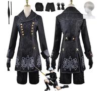 ZYJKGL Anime Giochi 9S Cosplay Uniforma Nier Automata Costume Set completo con parrucca - Festa di Halloween e Convenzioni Anime Set Completo Outfit Adulti