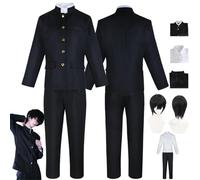 ZYJKGL Anime Hirofumi Yoshida Cosplay Uniforma Chainsaw Man Costume Set completo con parrucca - Festa di Halloween e Convenzioni Anime Set Completo Outfit Adulti