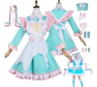 ZYJKGL Anime KAngel Cosplay Uniforma Needy Girl Overdose Costume Set completo con parrucca - Festa di Halloween e Convenzioni Anime Set Completo Outfit Adulti
