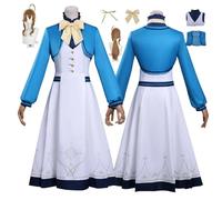 ZYJKGL Anime Moncia Everett Huize Shami Cosplay Uniforma The Secret of Silent Witch Costume Set completo con parrucca - Festa di Halloween e Convenzioni Anime Set Completo Outfit Adulti