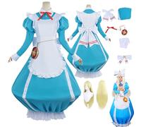 ZYJKGL Anime Morino Korisu Cosplay Uniforma Gushing over Magical Girls Costume Set completo con parrucca - Festa di Halloween e Convenzioni Anime Set Completo Outfit Adulti