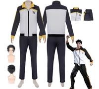 ZYJKGL Anime Subaru Natsuki Cosplay Uniforma Re:Life in a Different World from Zero Costume Set completo con parrucca - Festa di Halloween e Convenzioni Anime Set Completo Outfit Adulti