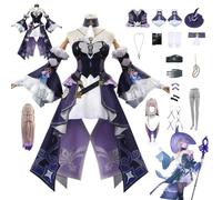 ZYJKGL Anime The Herta Cosplay Uniforma Honkai Star Rail Costume Set completo con parrucca - Festa di Halloween e Convenzioni Anime Set Completo Outfit Adulti
