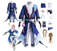 ZYJKGL Anime Yanqing Cosplay Uniforma Honkai Star Rail Costume Set completo con parrucca - Festa di Halloween e Convenzioni Anime Set Completo Outfit Adulti