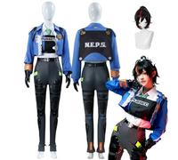 ZYJKGL Cosplay Uniforma Anime Zenless Zone Zero Zhu Yuan Cosplay Costume Set Completo - Festa di Halloween e Convenzioni Anime Set Completo Outfit Adulti
