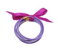 ZYJSSKUK Brillante Jelly Bracciale Set - lucido silicone leggero arco bracciale multistrato silicone arcobaleno oro rosa bracciale nastro set impilabile gioielli, L, Silicone, 48