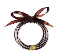 ZYJSSKUK Brillante Jelly Bracciale Set - lucido silicone leggero arco bracciale multistrato silicone arcobaleno oro rosa bracciale nastro set impilabile gioielli, L, Silicone, 48