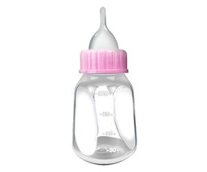 ZYKEJJDDAK 4pcs Puppy Nursing Feeding 4oz bottiglia di latte chiaro linea di calibrazione silicone capezzolo foro spazzola apri